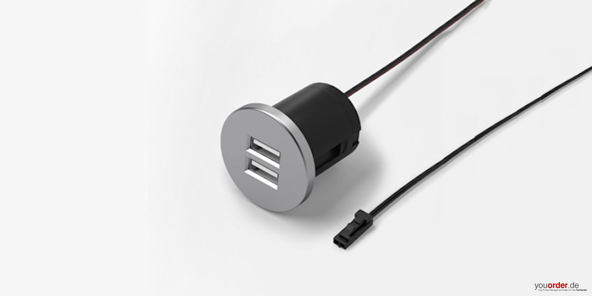 USB Steckdose - youorder - der Partner zwischen Hersteller und Fachhandel  für Küchentechnik, Küchenzubehör, Elektro, Möbel, Bad und Wellness