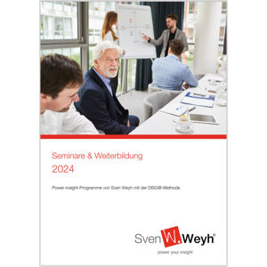 Seminar Vertrieb und Verkauf 2024 - Power-insight Seminar mit DISG® - Sven Weyh