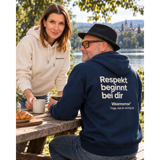 Hoodie dunkelblau - Respekt beginnt bei dir