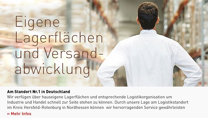 Lagerflächen und Logistik am Standort Nr.1 in Deutschland